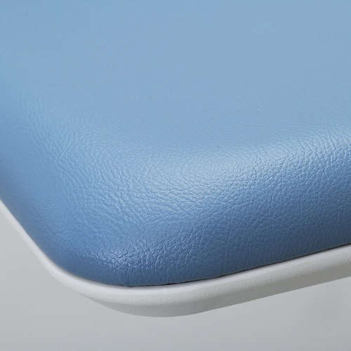 ネスティングチェア 肘無し PVC アッシュブルー