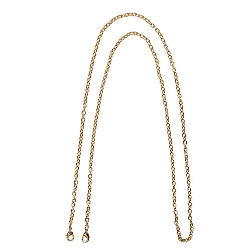 チェーンストラップ 小豆 120cm ゴールド