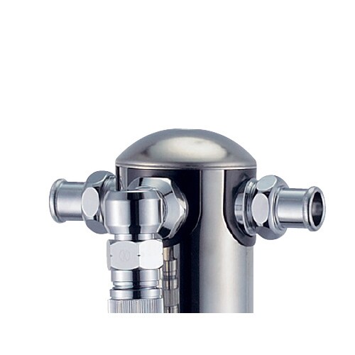 624ー217 ステンレス双口シャワー混合栓柱