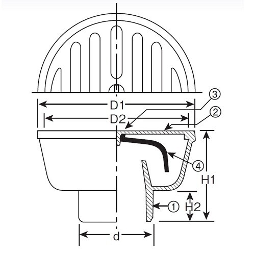ワントラップ(VP専用)D−36V−VP50x25