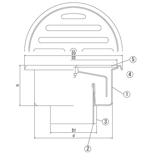 ステンレス製 浅型ワントラップVP・VU・SU兼
