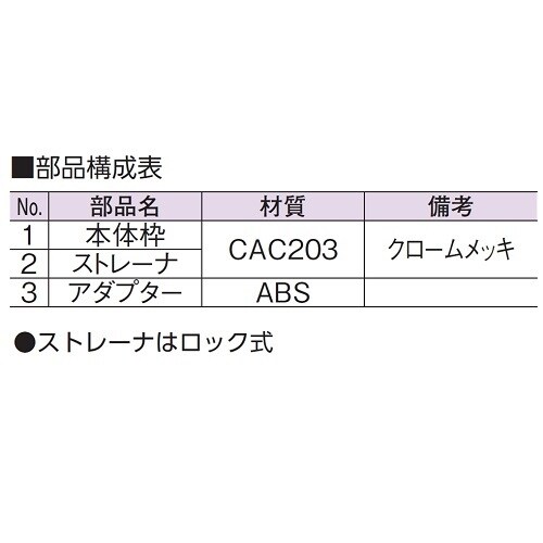 C型排水目皿(VP・VU兼用) 75