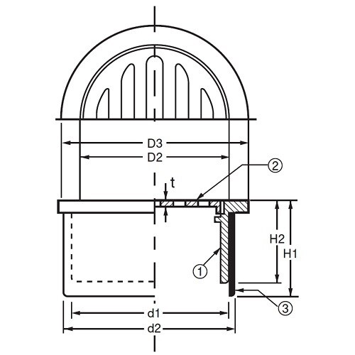 ステンレス製排水目皿(VP・VU兼用)125
