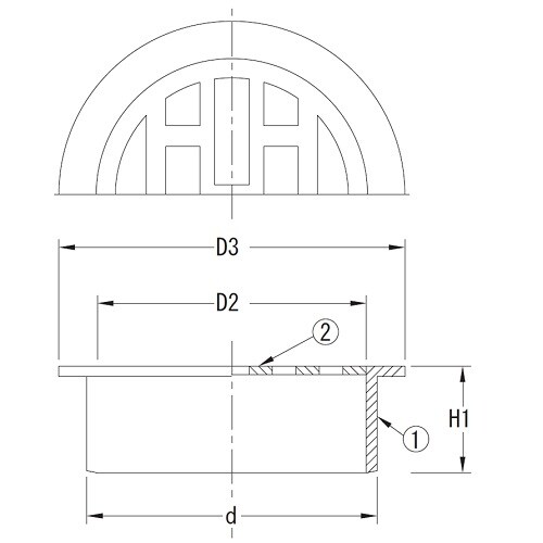 ステンレス製排水目皿(VP専用)