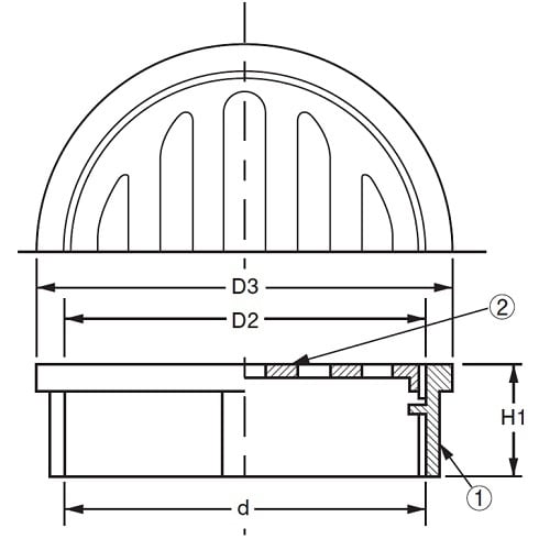 排水目皿(内ネジ) D−3E 125