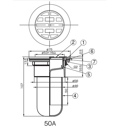 カセット排水目皿(VU専用)