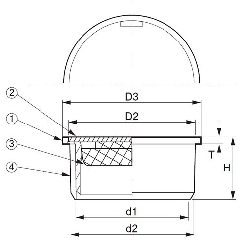 ワンプッシュ式掃除口(VP・VU兼用) 75