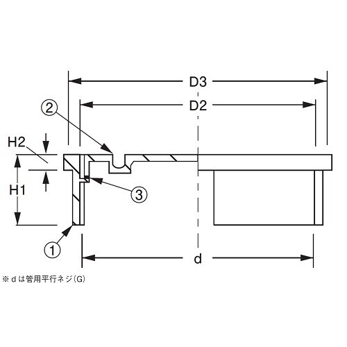 掃除口(内ネジ) D−COA 50