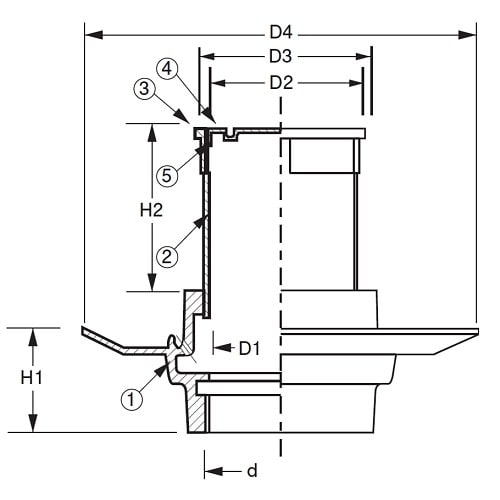 防水用掃除口 D−COB 40