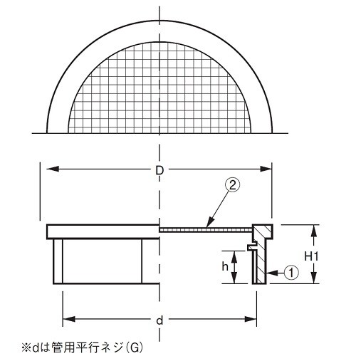 防虫目皿(内ネジ) D−3BE 20