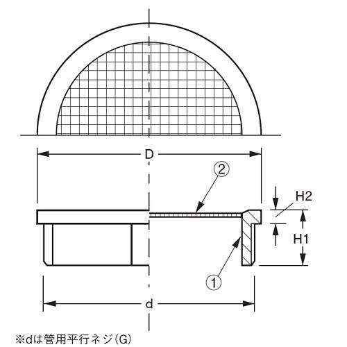 防虫目皿(外ネジ) D−3BG 20