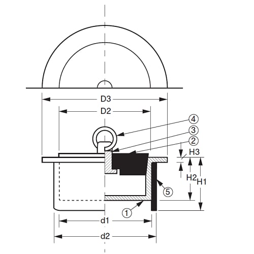 風呂共栓・ゴム詰(VP・VU兼用)