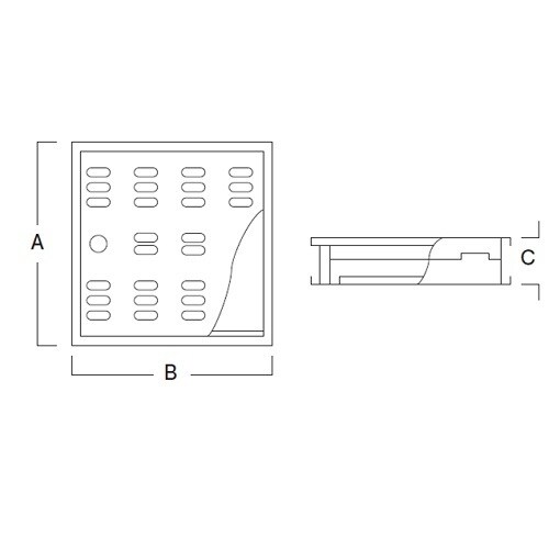 ハイとーる角型(浅型) FM20−20