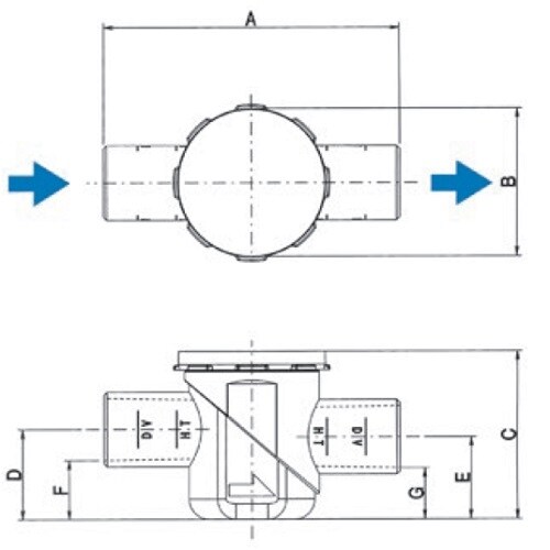 C・トラップ(水平取付型) D−CT25A