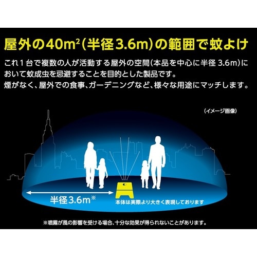 ストロンテック 屋外用蚊よけ KAKOI イエロー