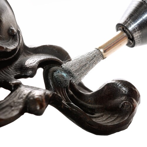 ワイヤーブラシ ホウキ型 2本 #120593