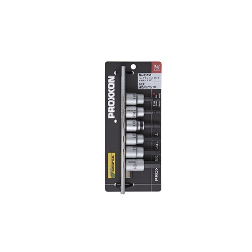 3/8 ヘックスビットソケット6点セット