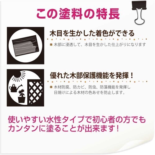 水性木部保護塗料 マホガニー 0.2L