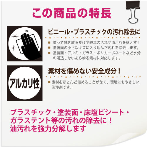 復活洗浄剤 ビニール・プラスチック用 100ML