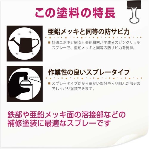 ジンクリッチスプレー グレー 420ml