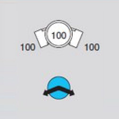 Mー45L兼100ー100 ビニマス 45度曲