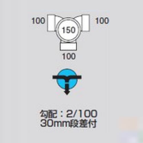 MーWLS100ー150 ビニマス 左右合流段差