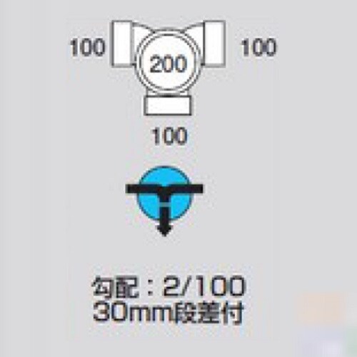 MーWLS100ー200ビニマス左右合流段差付