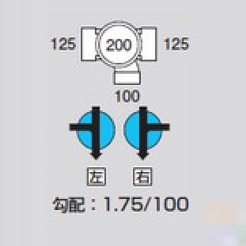 ビニマス90度合流 右125X100
