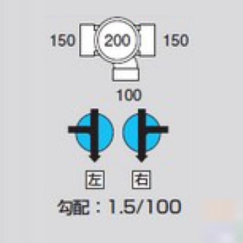 ビニマス90度合流 右150X100