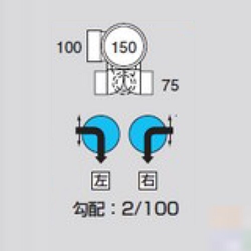 MMーE90L右100X75ー150ビニマス流入
