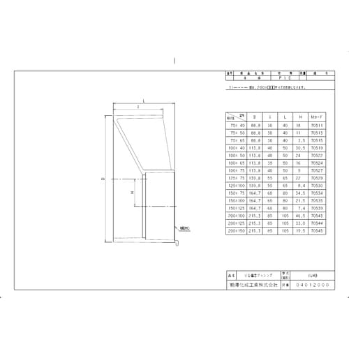 VUHB75X50 排水特殊VU偏芯ブッシング