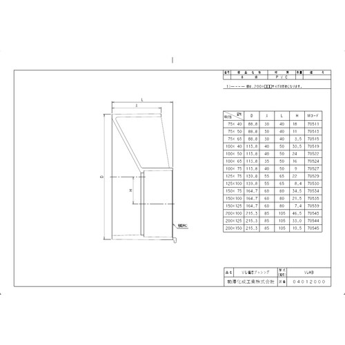 VUHB200X100 排水VU偏芯ブッシング