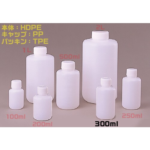 Jボトル丸型細口300ml (200本入)