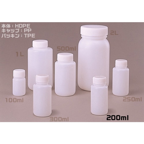 Jボトル丸型広口200ml (200本入)