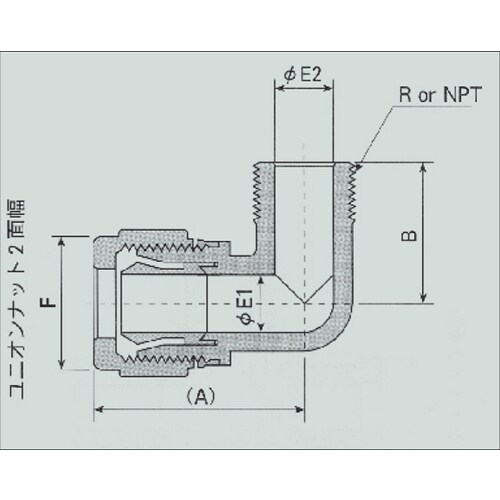 スーパー300 メイルエルボP−ME W4−N3B
