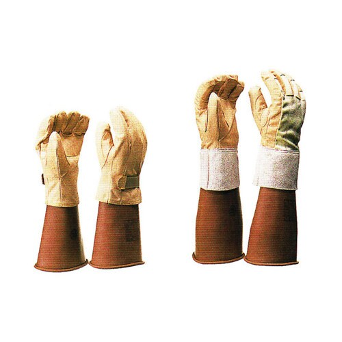 保護革手袋 甲部メッシュ付 小