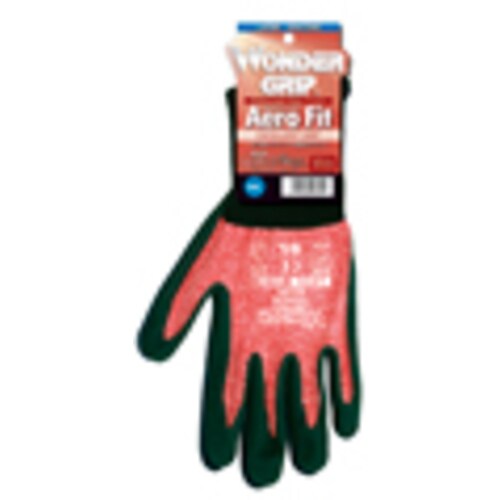 手袋WG−300エアロフィット13G赤L3双組5組