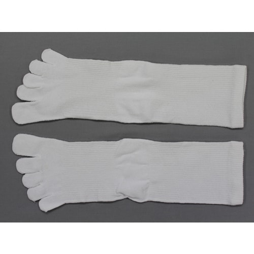 #3971−4P−L かかとキャッチ5本指白4足