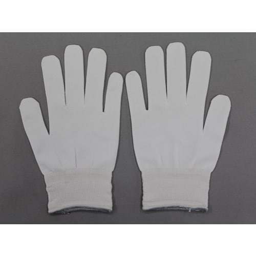 #119L−5P 15Gインナー手袋5双組 白 L