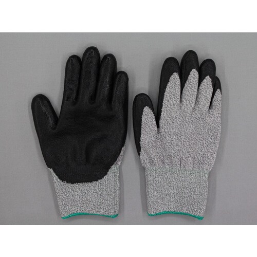 #497−M 高耐切創性手袋ニトリル背抜き M