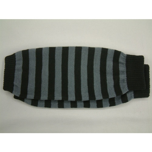 #1865ブラック×グレー ボーダーニット腕カバー