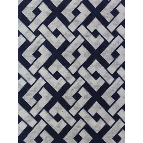 #1910 紺 四ツ目格子柄和手ぬぐい100cm