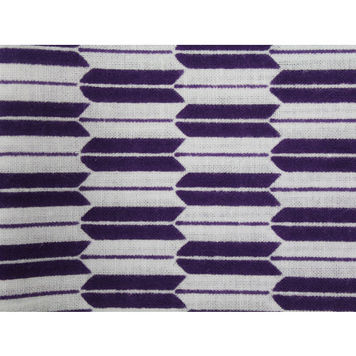 #1917 紫 矢絣柄和手ぬぐい両面柄100cm
