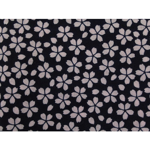 #1917 紺 夜桜柄和手ぬぐい両面柄100cm