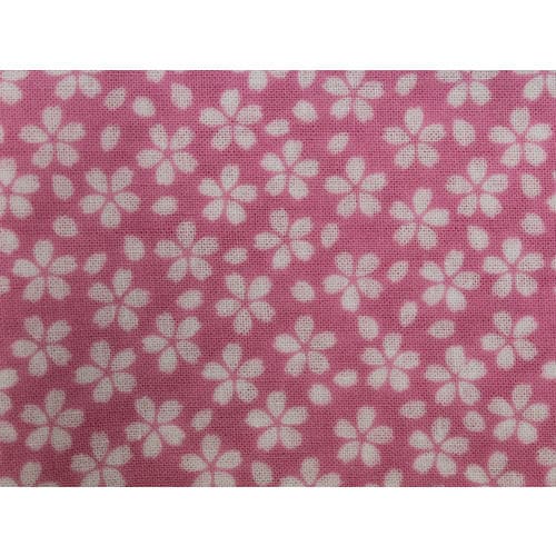 #1917 桃 小桜柄和手ぬぐい両面柄100cm