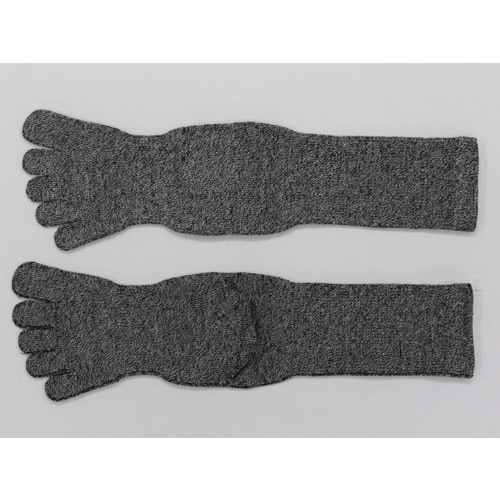 #3042−3PL 絹5本指 モクカラー 3足組