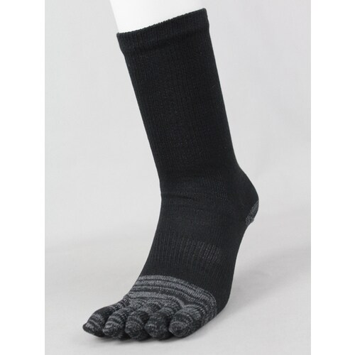 #3243−3P−L 補強5本指カカト付3足組 黒