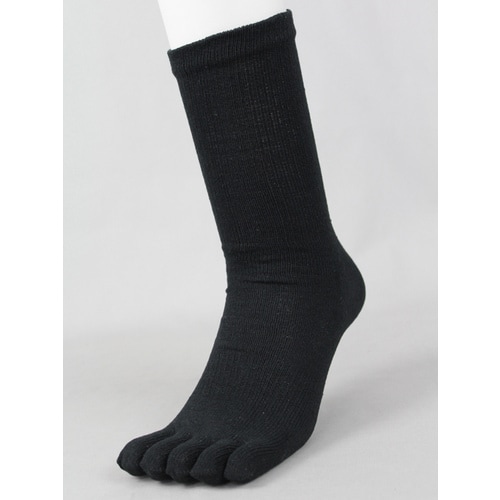 #3250−3P−L 綿5本指カカトなし3足組 黒