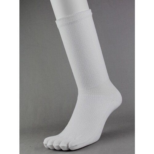 #3322−3P メッシュ5本指カカト付白3足組