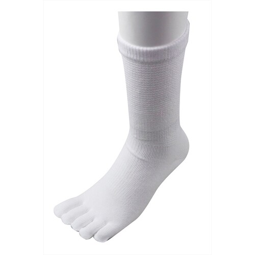 #3772−2P カカトすっぽり5本指黒L2足組